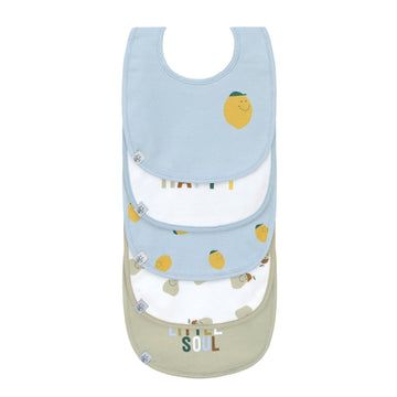 Set van 5 slabbetjes - Happy Fruits Lemon